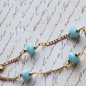 𝅺SKY blue bead bracelet